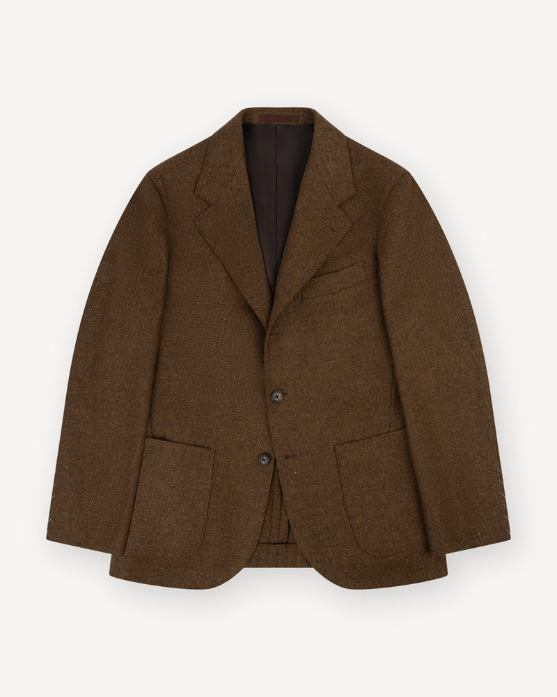 Tobacco Merino Wool Sport Coat