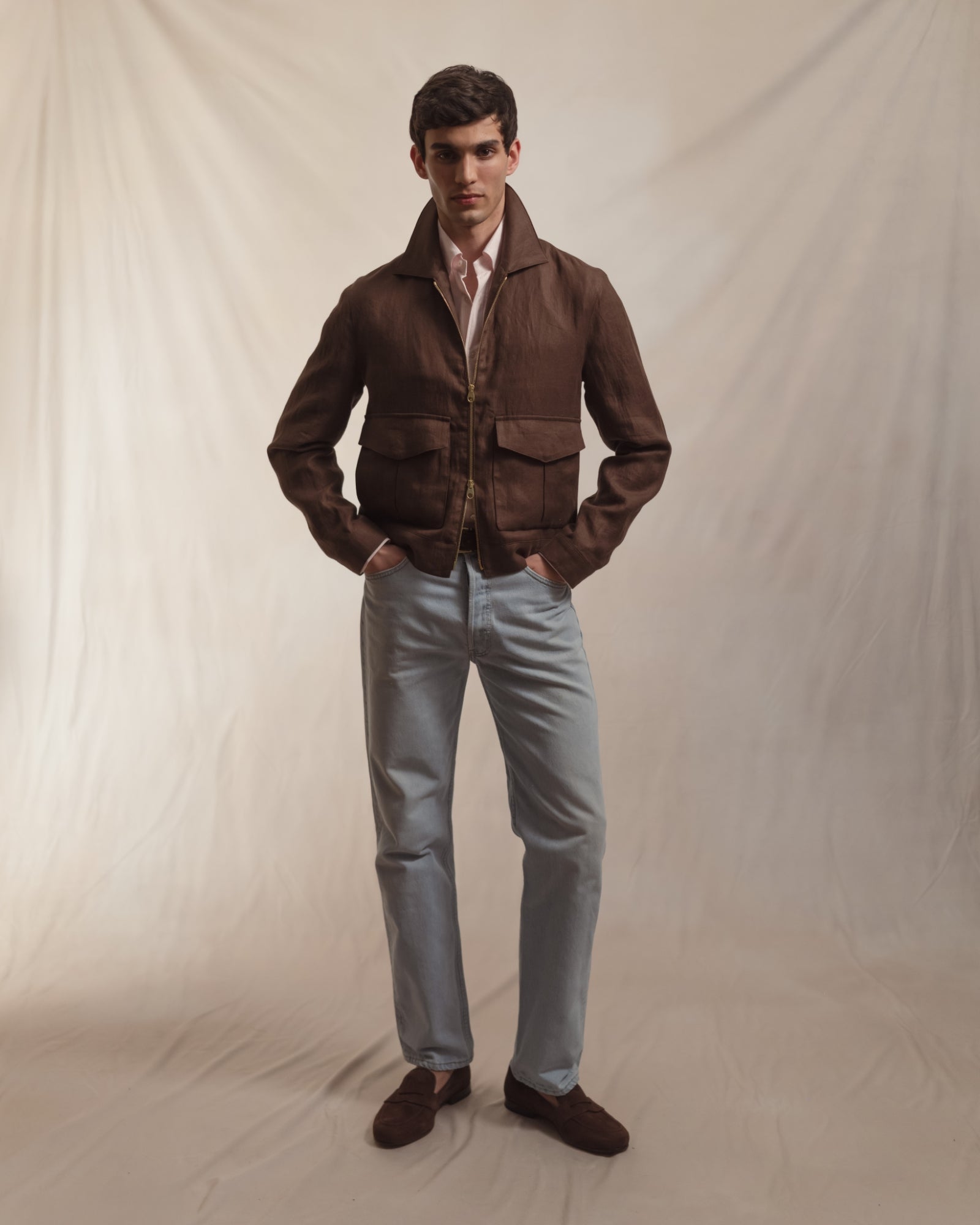 Pink University Stripe Oxford Cloth Button Down Shirt