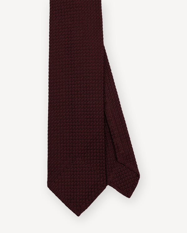 Burgundy Garza Grossa Grenadine Tie