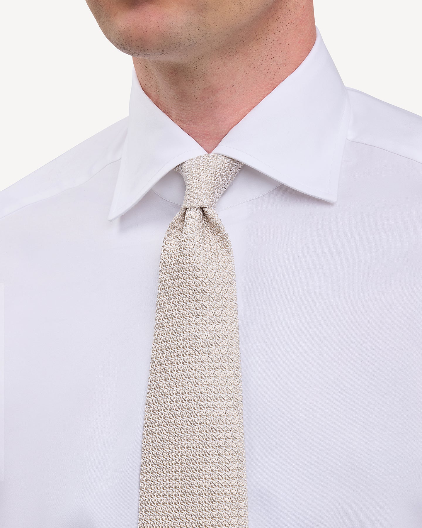 Ivory Garza Grossa Grenadine Tie