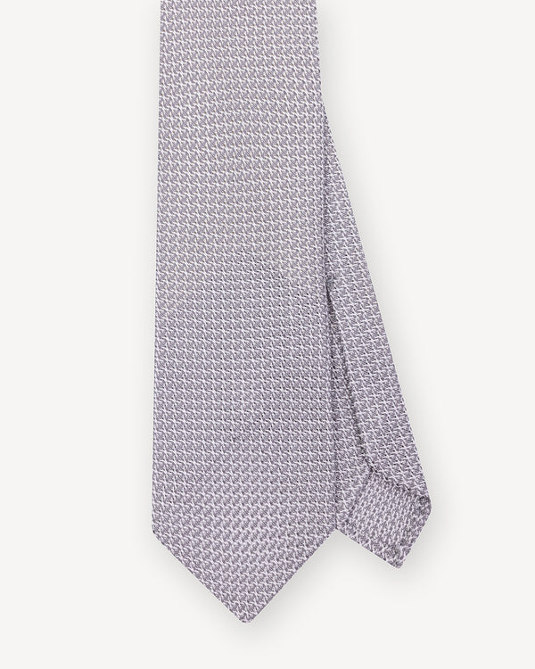 Light Grey Garza Grossa Grenadine Tie