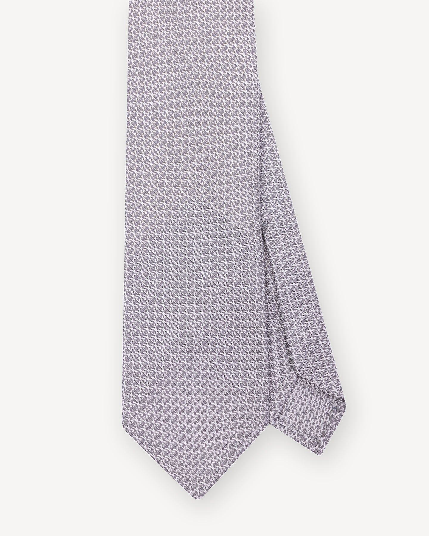 Light Grey Garza Grossa grenadine tie