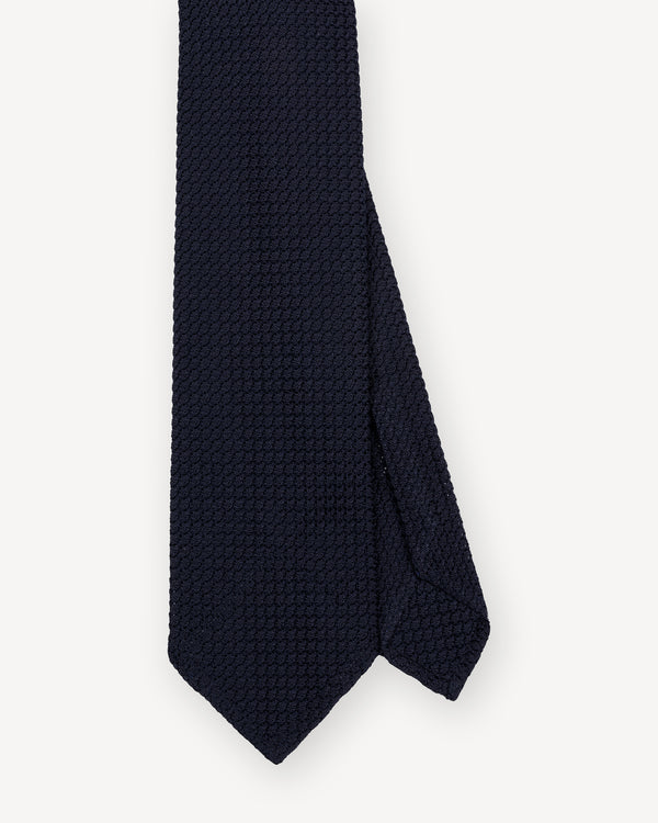 Dark Navy Garza Grossa Grenadine Tie