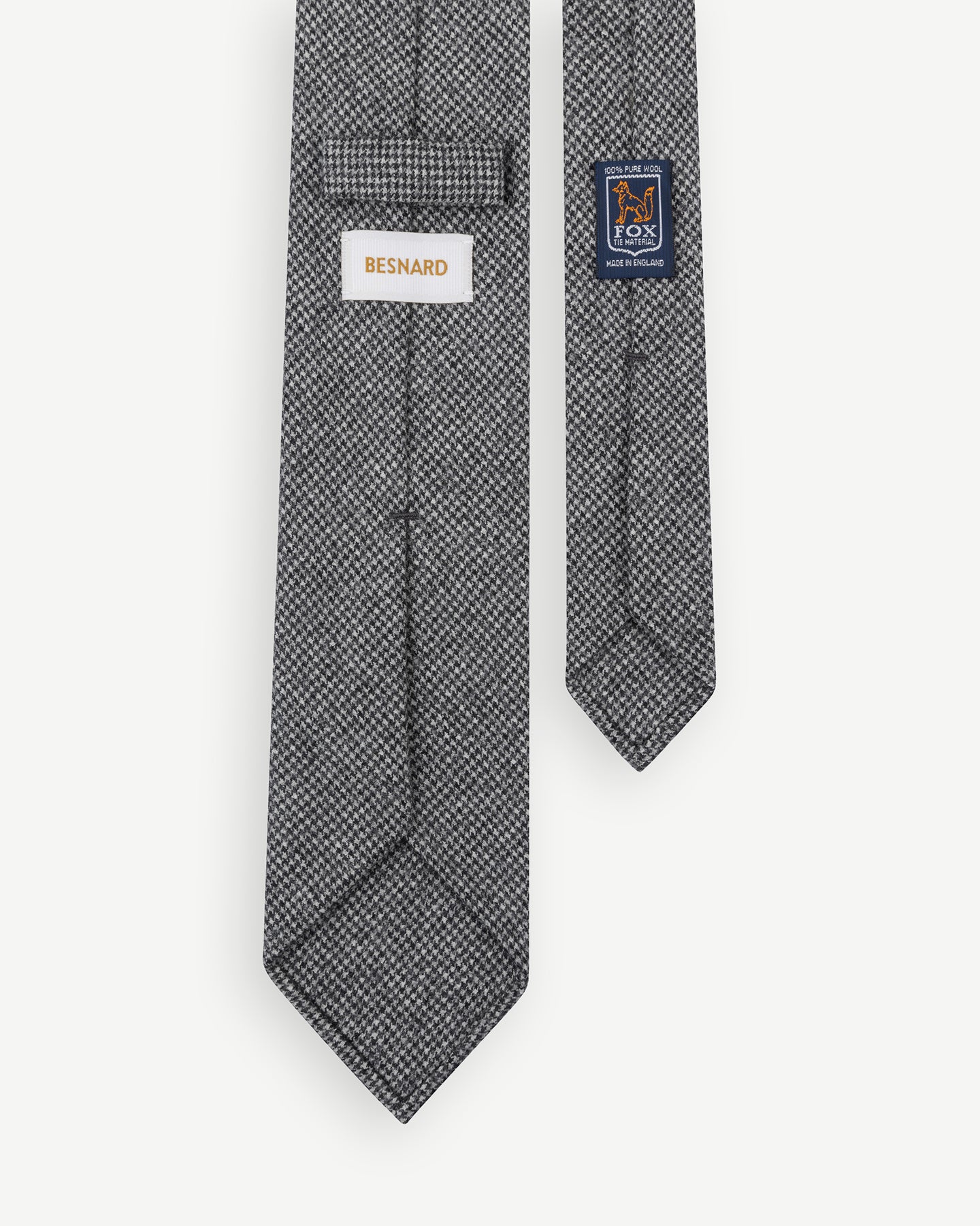 Grey Fox Brothers Worsted Flannel Houndstooth Tie