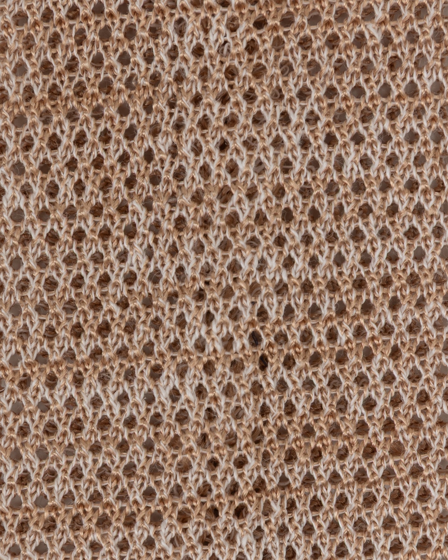 Beige Melange Knitted Silk Linen