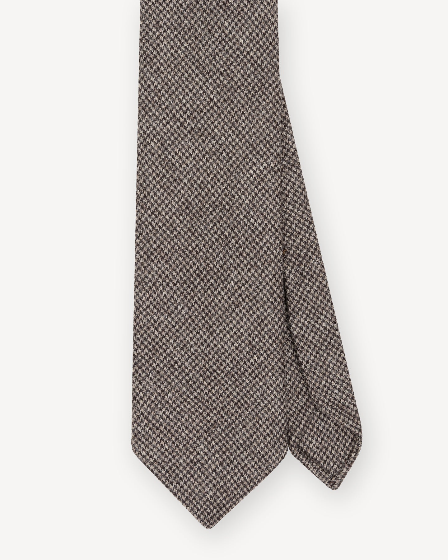 Light Brown Fox Brothers Flannel Houndstooth Tie