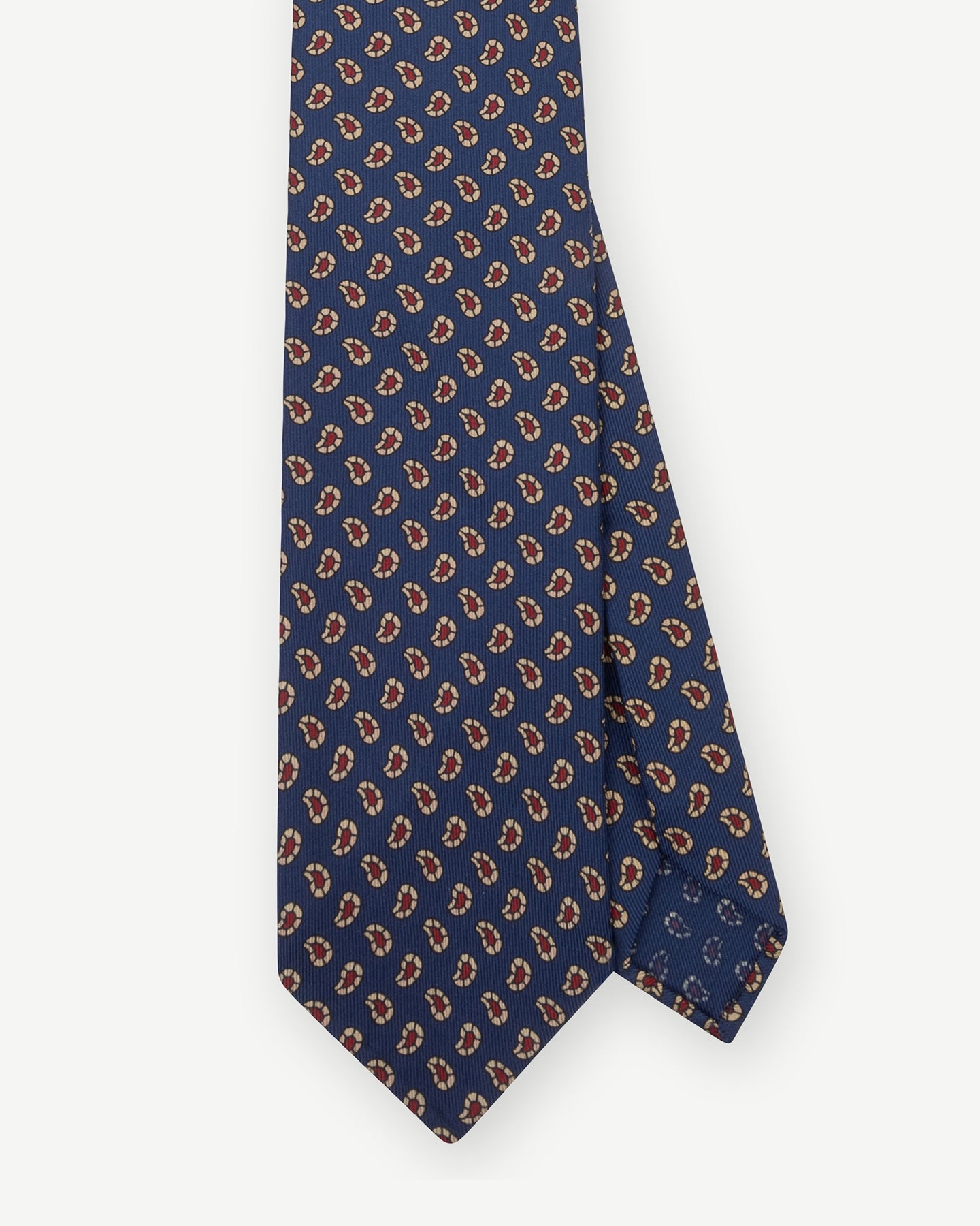 Navy Ancient Madder tie with paisley pattern