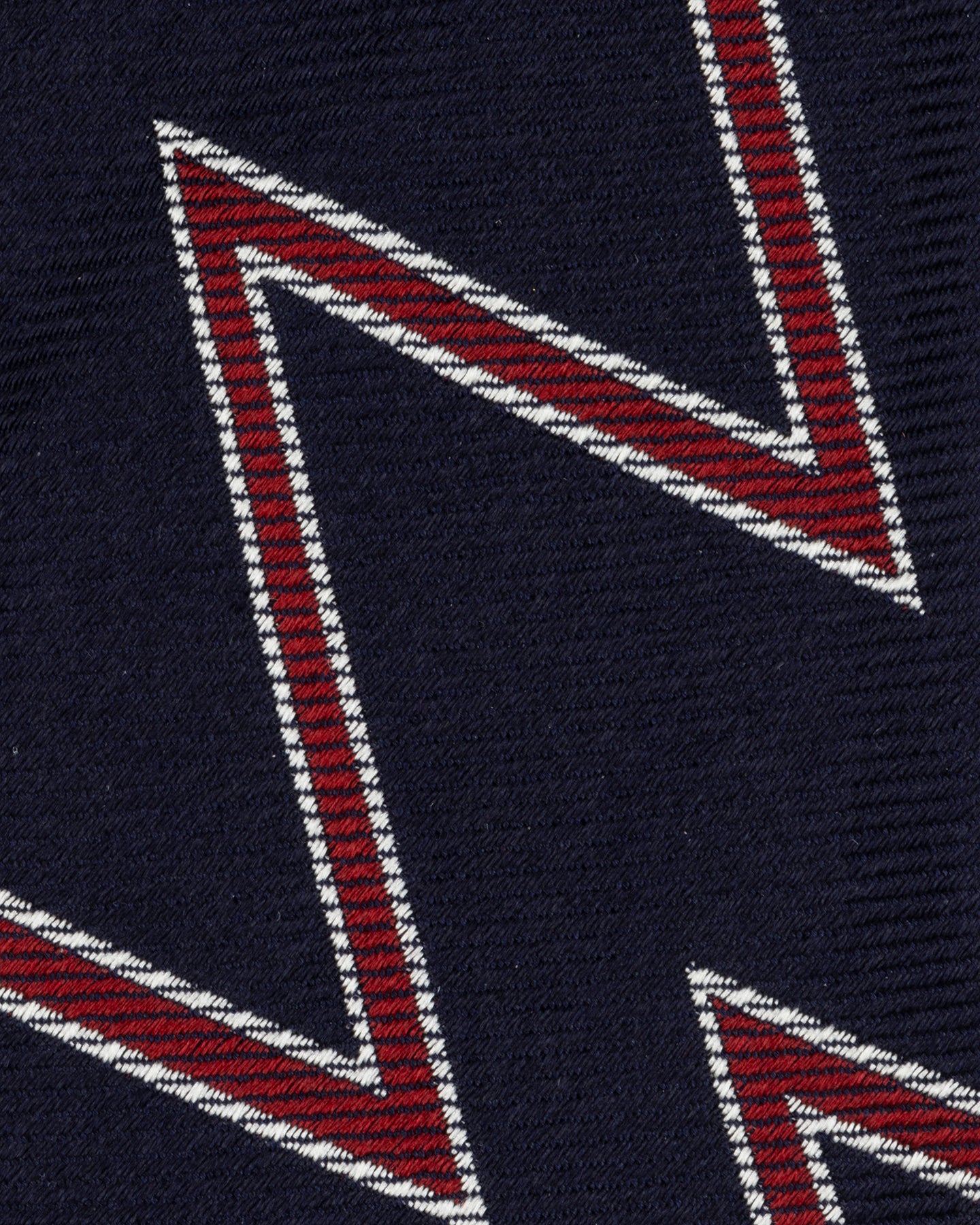 Navy Red and White Royal Artillery Regimental fabric