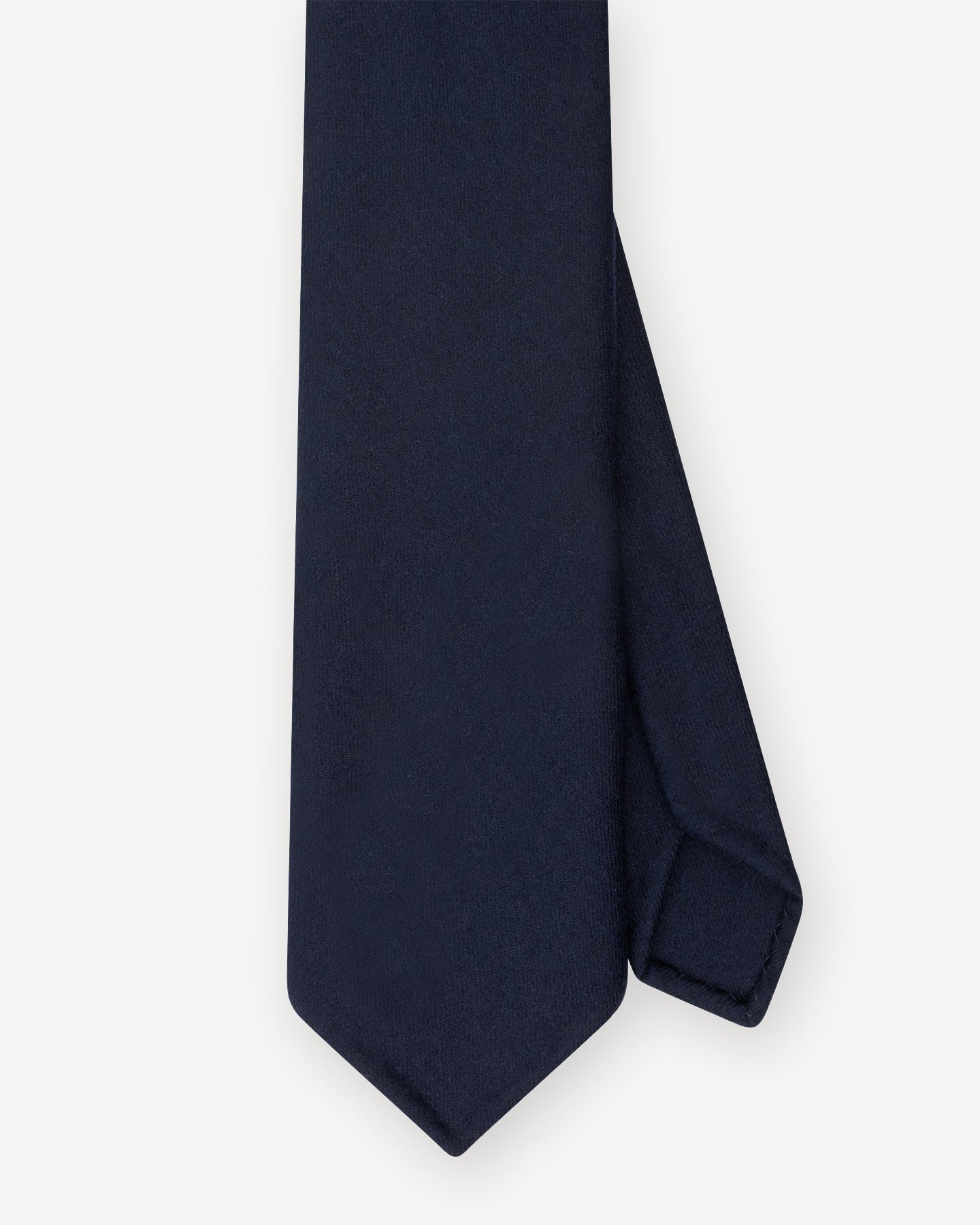 Navy Fox Brothers Flannel Tie