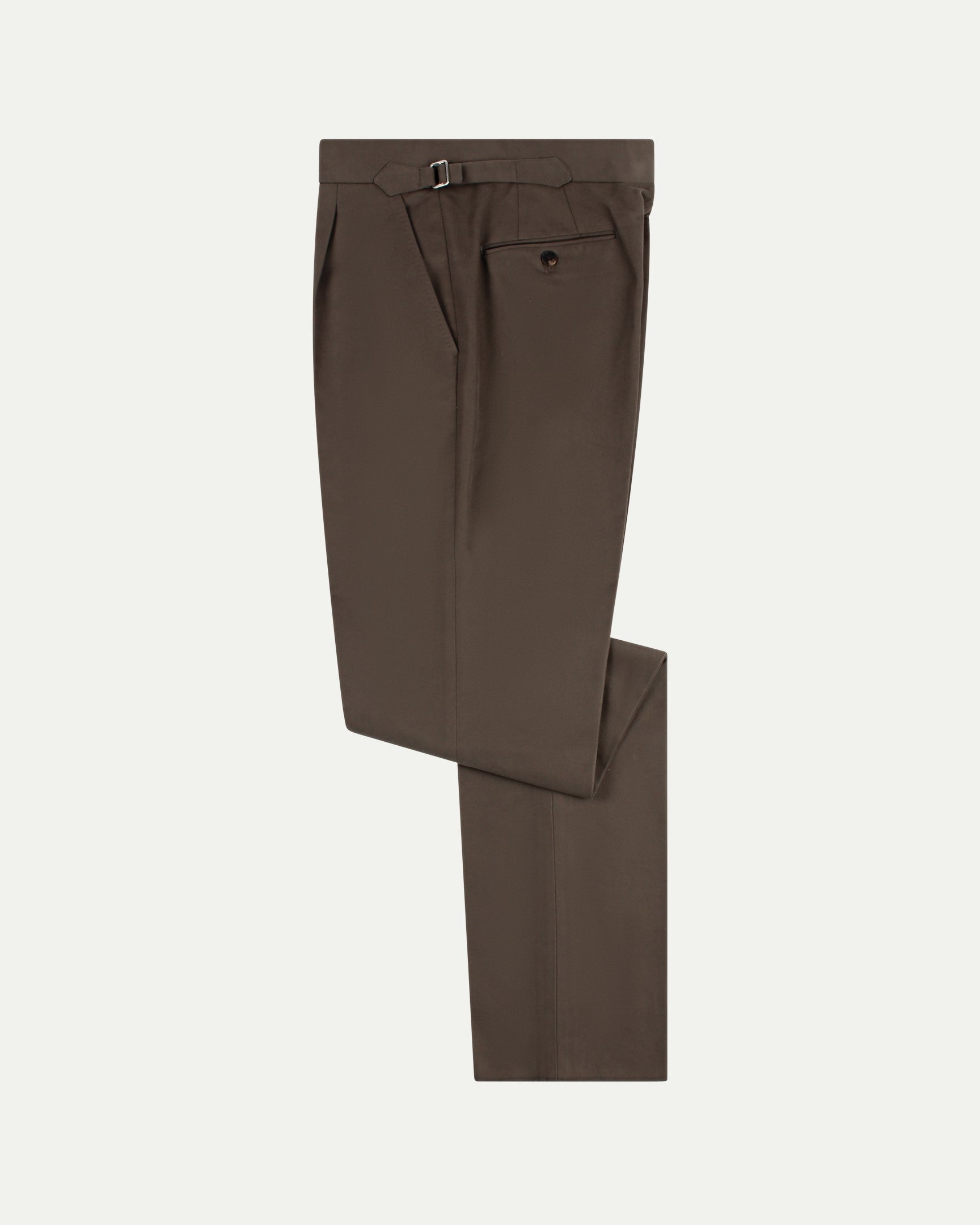 Made-To-Order Trousers in Tobacco Cotton Drill