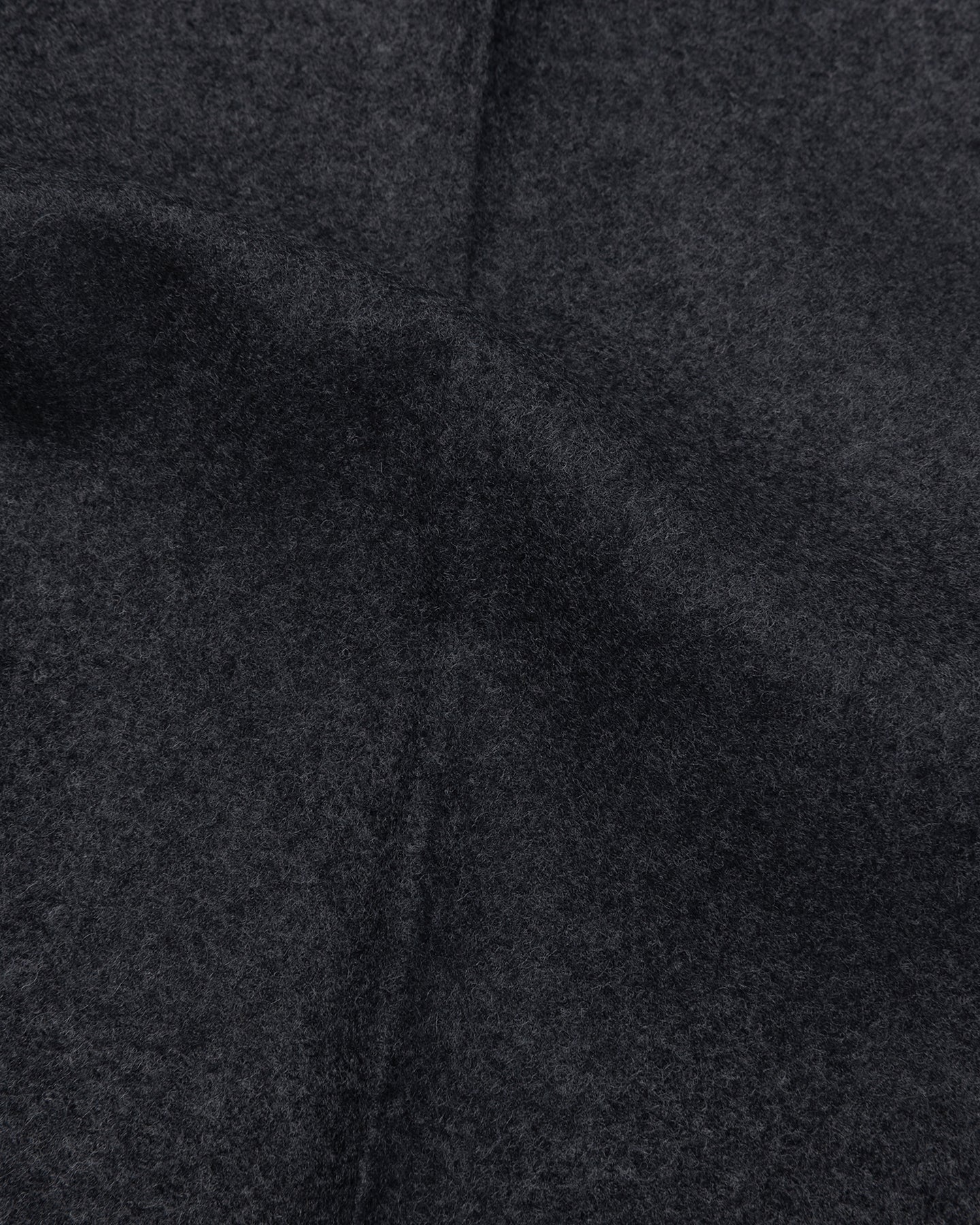 Dark Grey Single Pleat Flannel Trousers