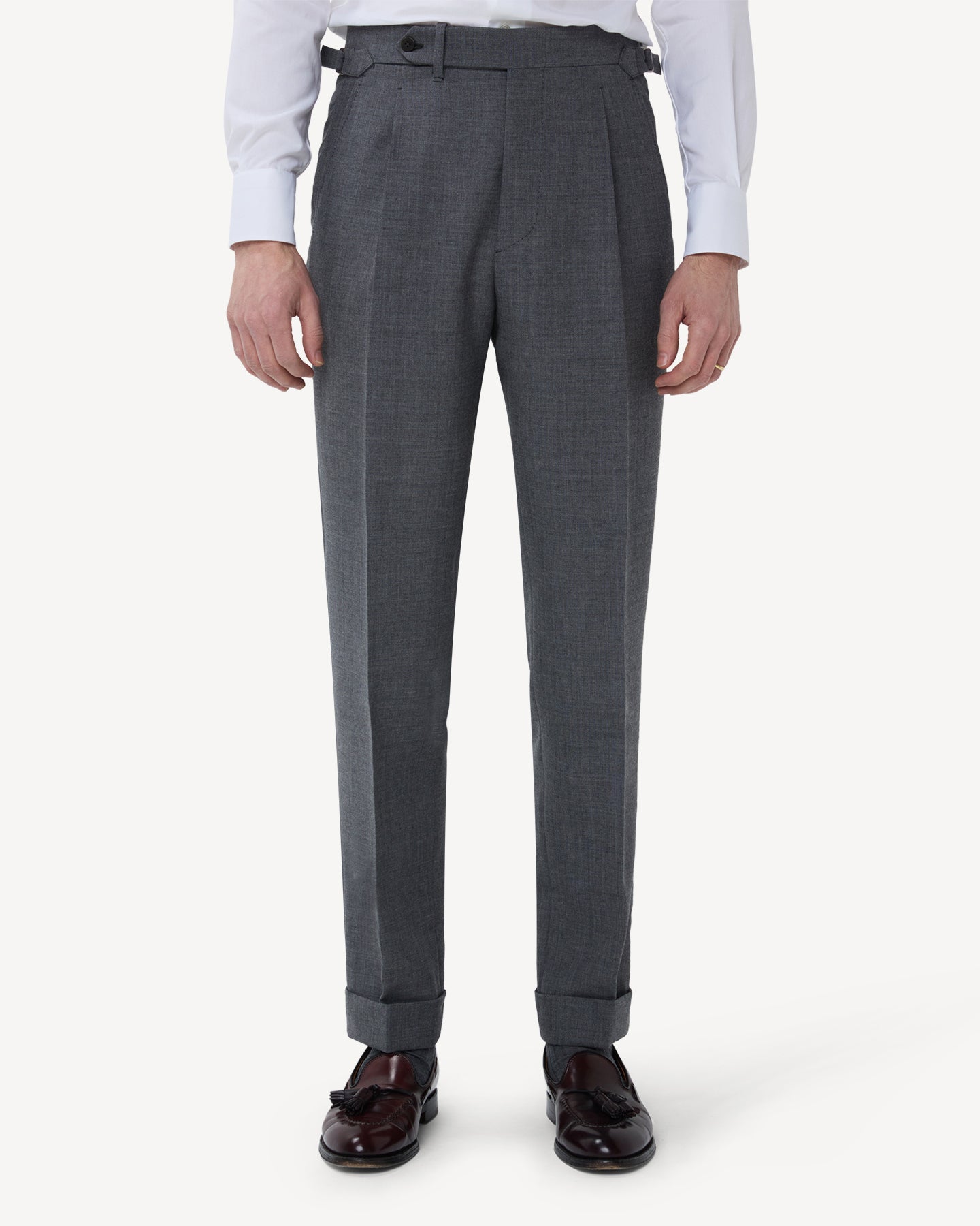 Slim Fit Light Grey Trousers | Buy Online at Moss