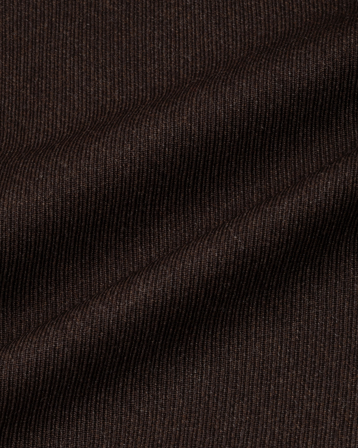 Donkerbruine wollen cavalry twill stof