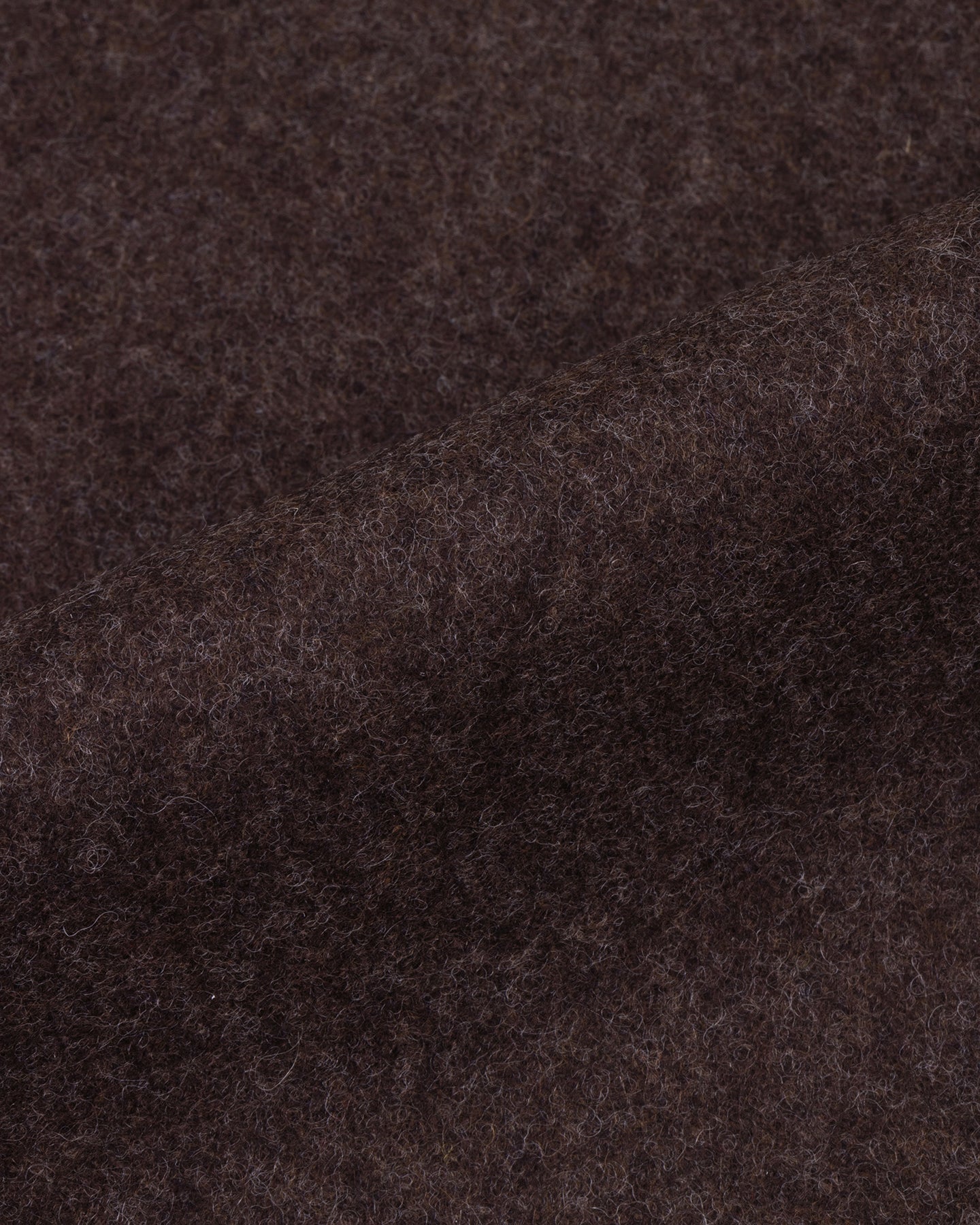 Dark brown flannel fabric