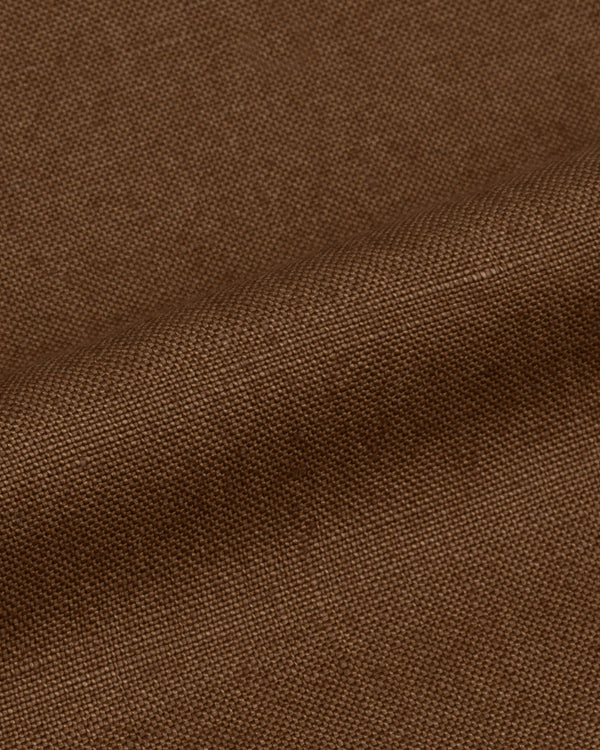 Dark Tan Irish Linen Trousers