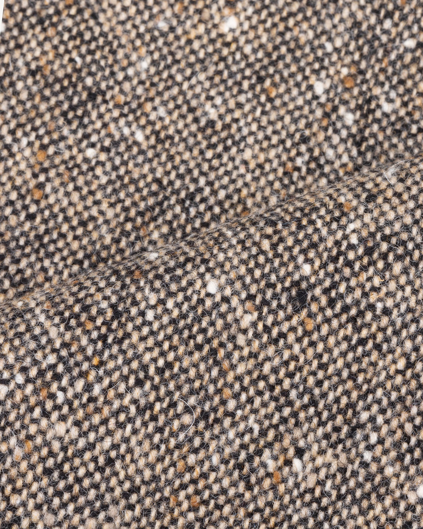 Light brown Donegal tweed fabric