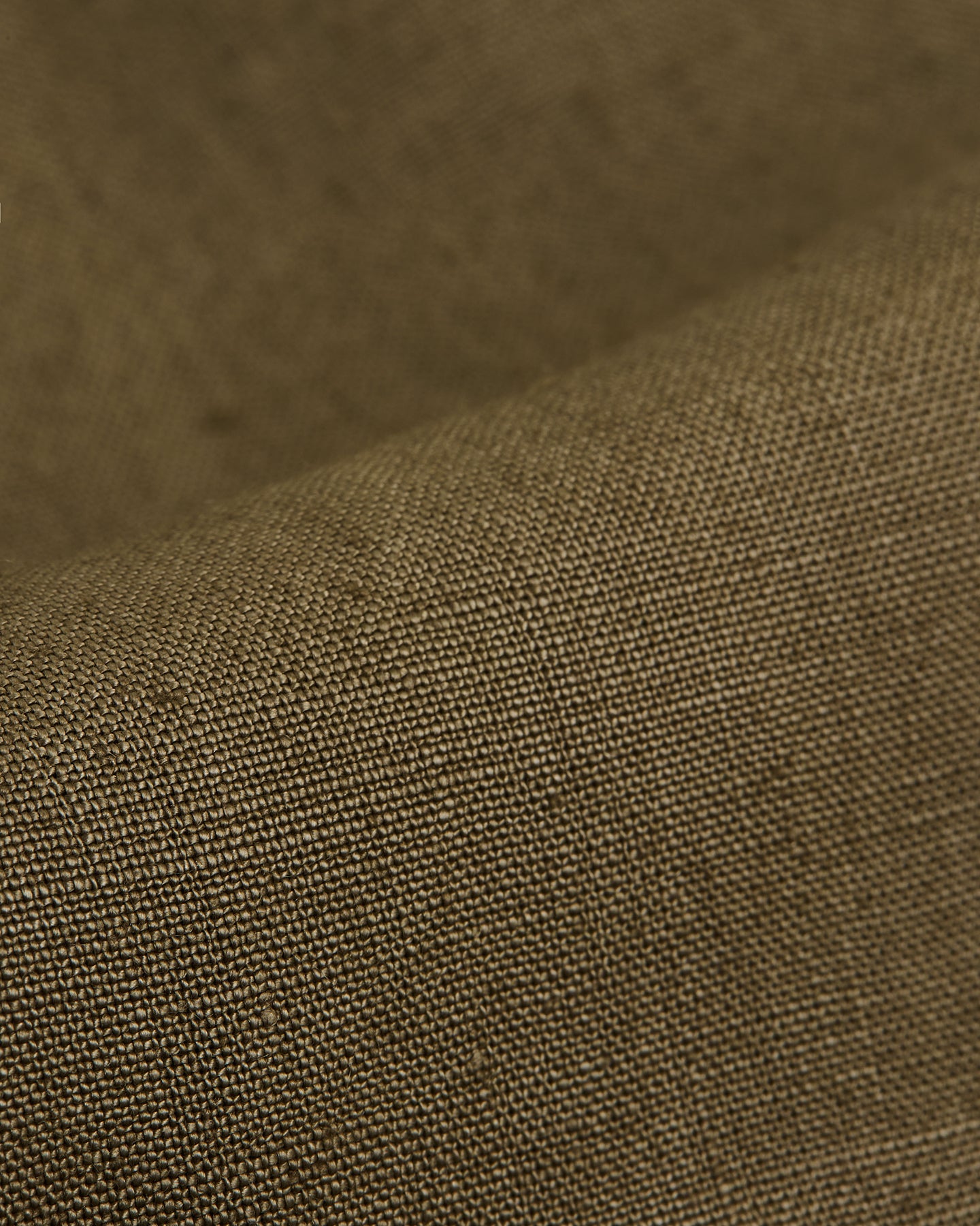 Olive brown Irish linen fabric