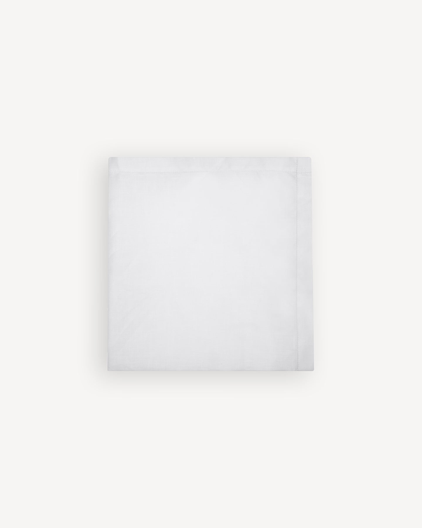 White Irish Linen Handkerchief