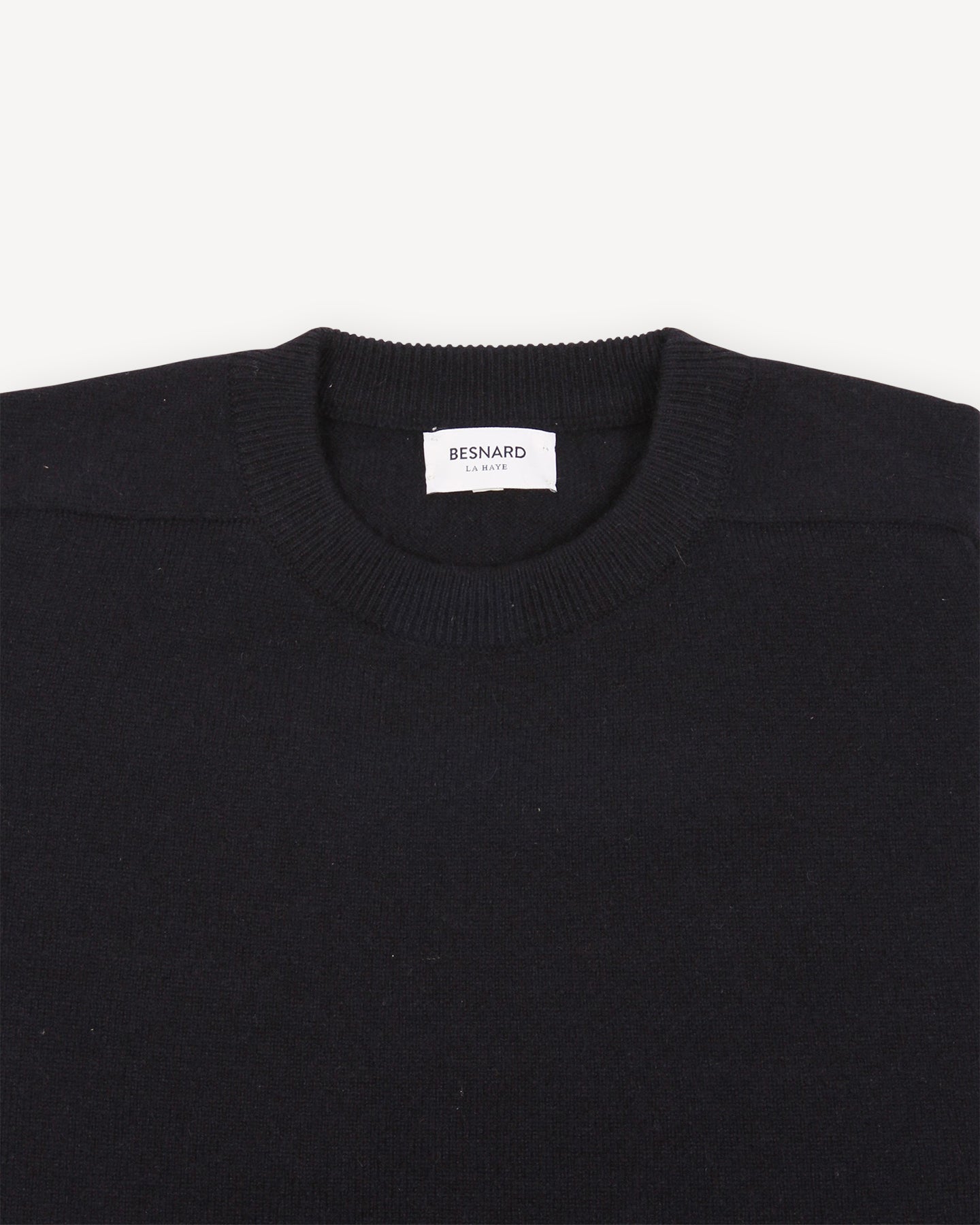 Navy Lambswool Sweater with Crewneck