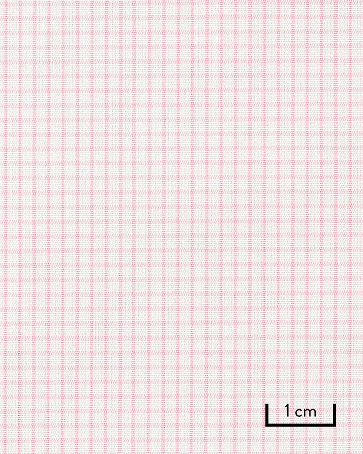 Thomas Mason Pink Grid Poplin 100s