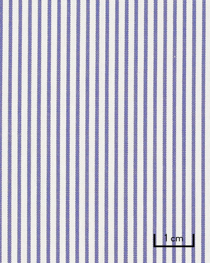 Thomas Mason Navy Stripe Non-Iron Poplin 120s