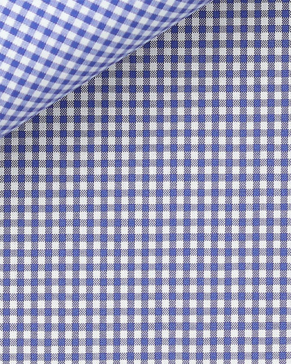 Thomas Mason Navy Gingham Zephyr