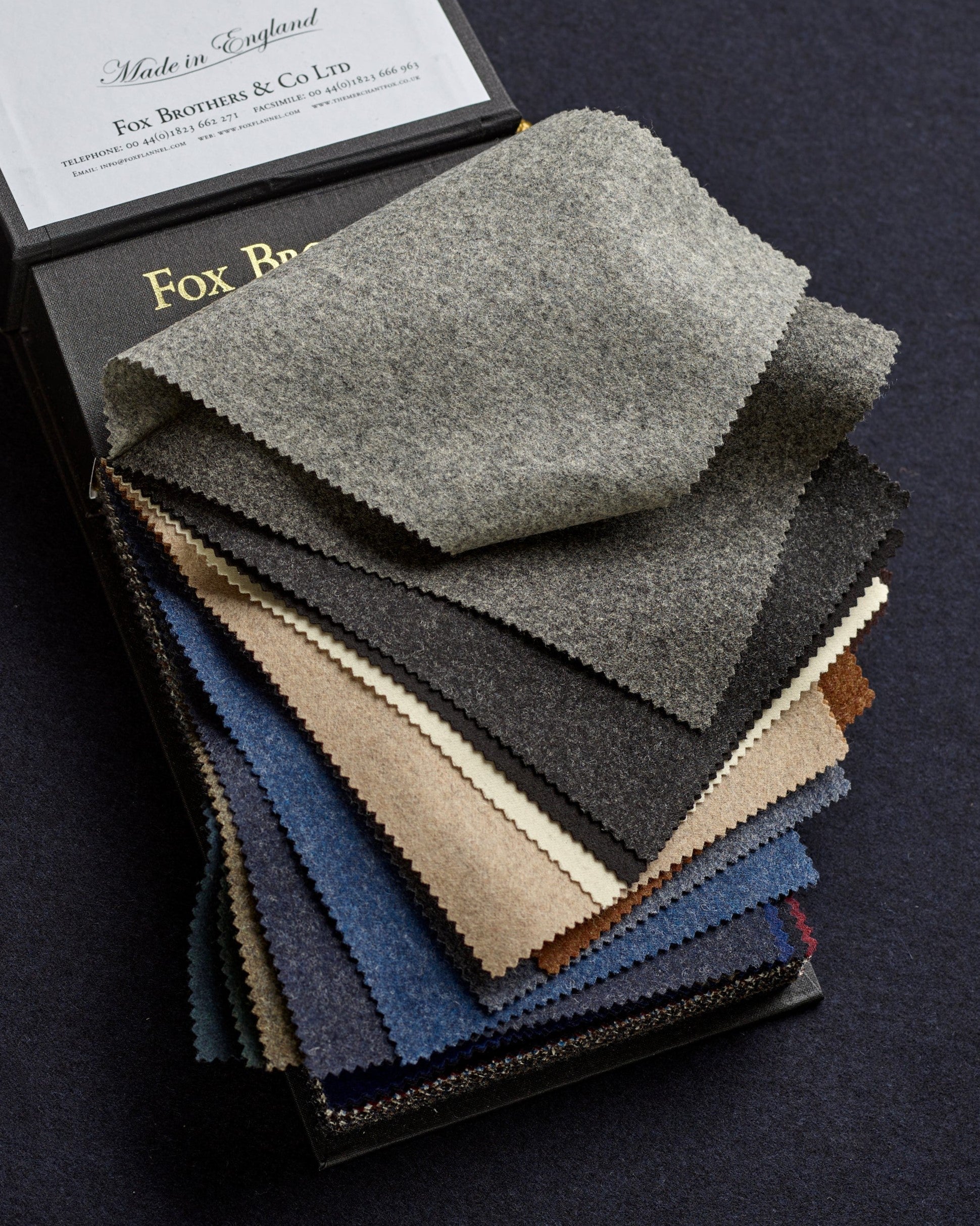 Fox Brothers Light Grey Flannel Trousers