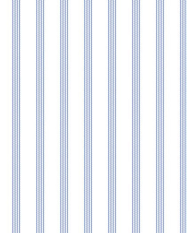 Grandi & Rubinelli White Poplin Multi Stripe 140s