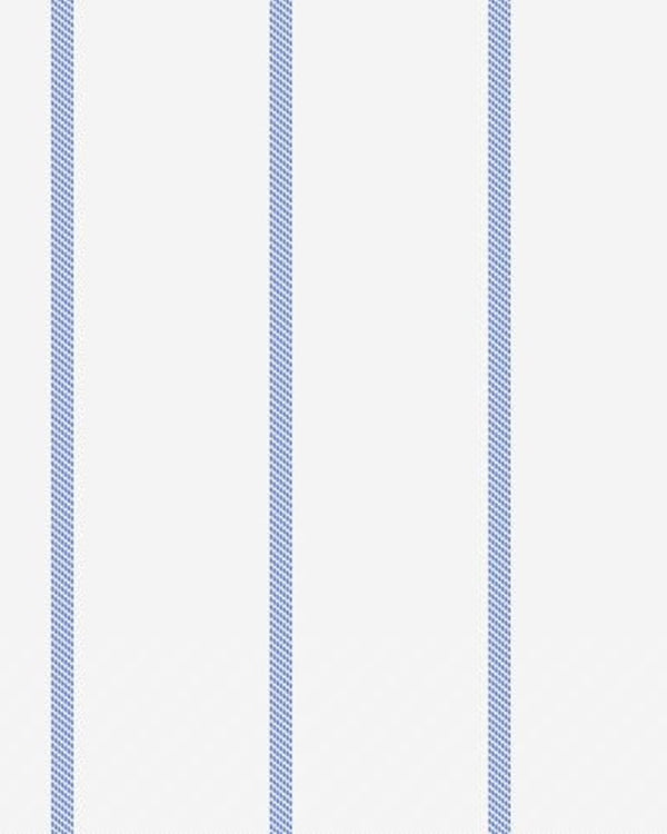 Grandi & Rubinelli Light Blue Twill Pencil Stripe 140s
