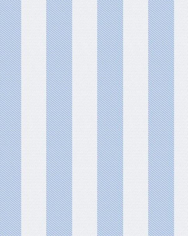 Grandi & Rubinelli Light Blue Twill Wide Stripe 140s