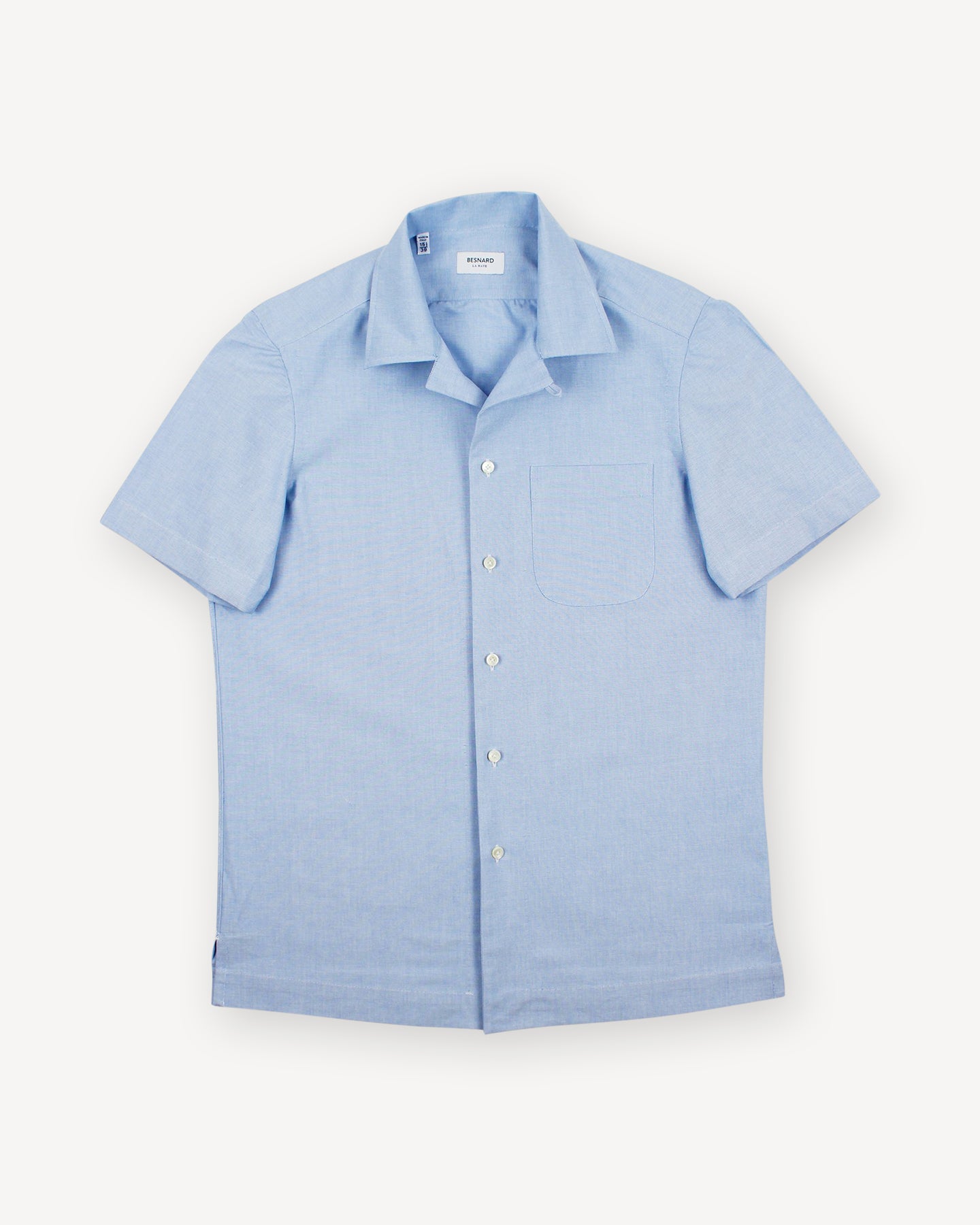 Light Blue Camp Collar Shirt