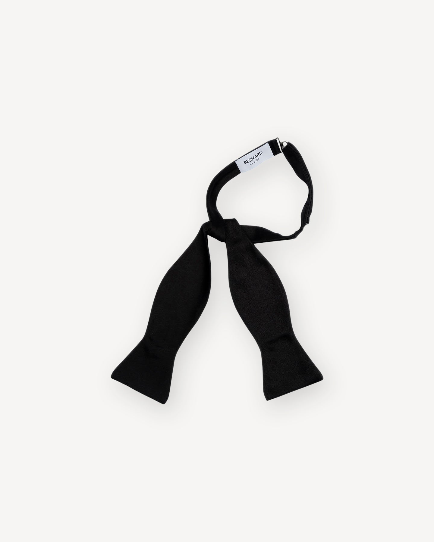 Black Satin Silk Self Tie Bow Tie