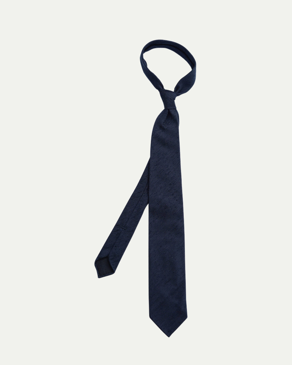 Navy Shantung Tie