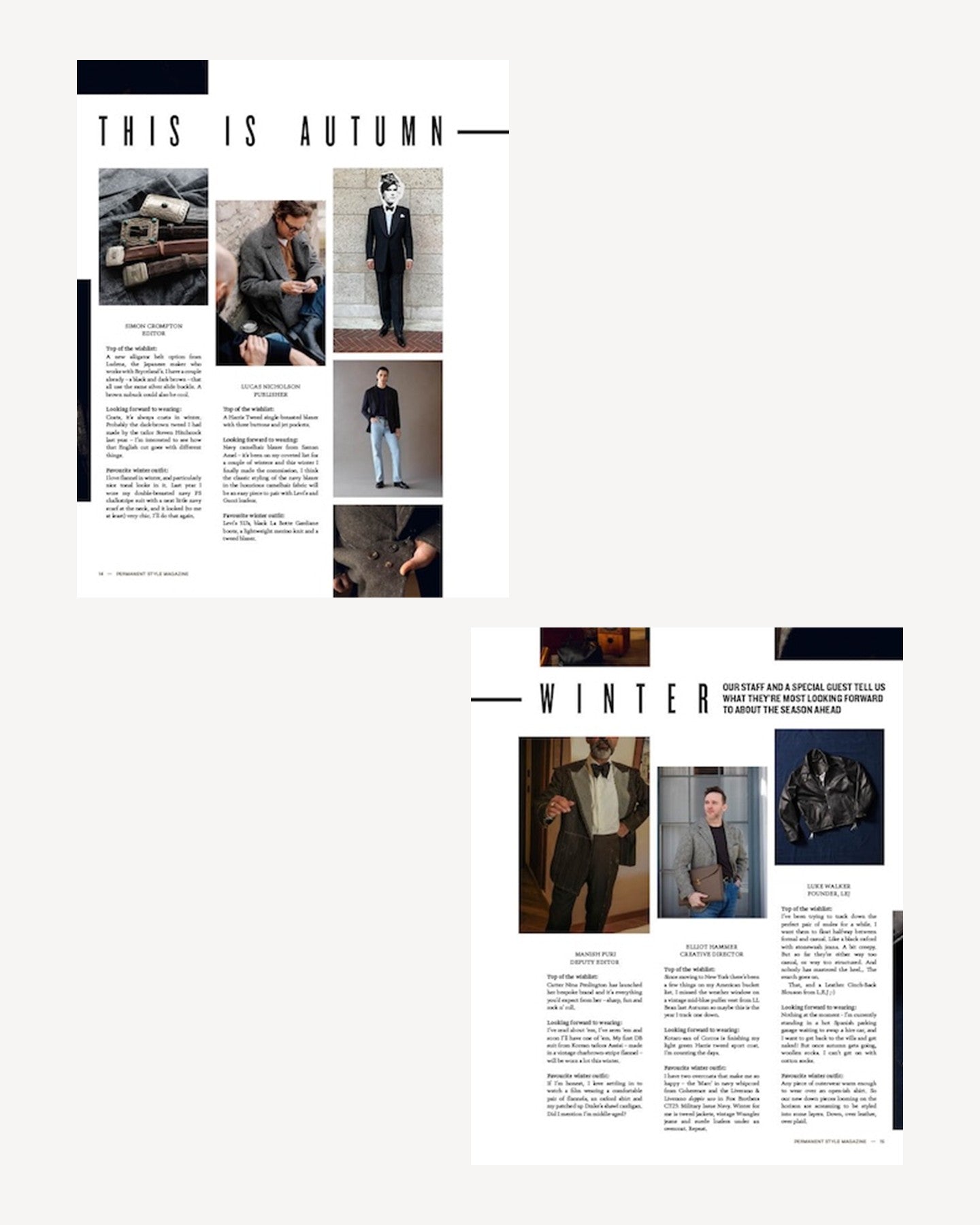Permanent Style Magazine Autumn Winter Dressing