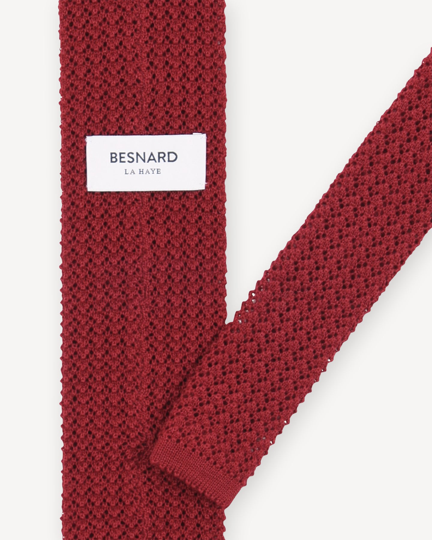 Bordeaux Knitted Wool Tie