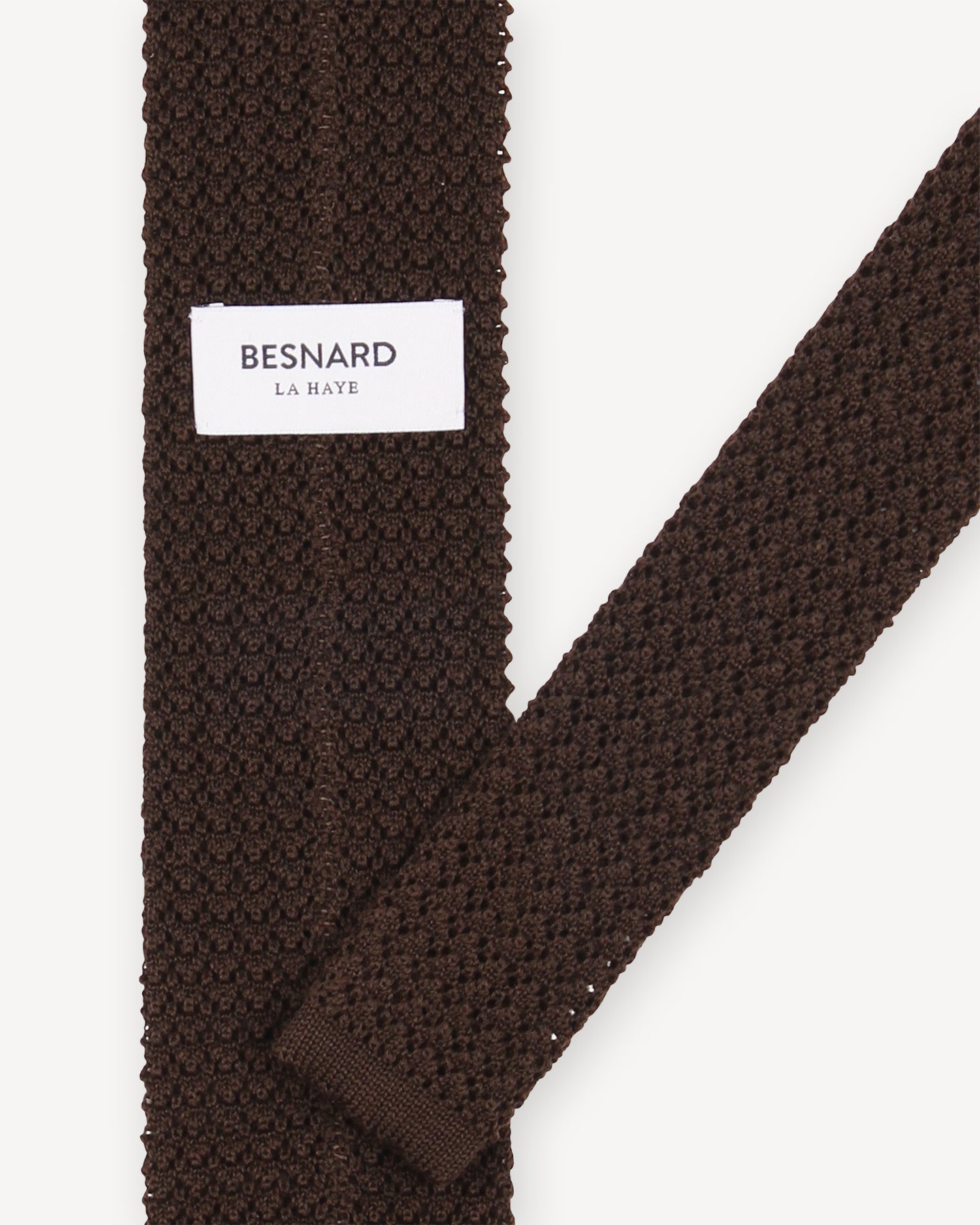 Brown Knitted Wool Tie
