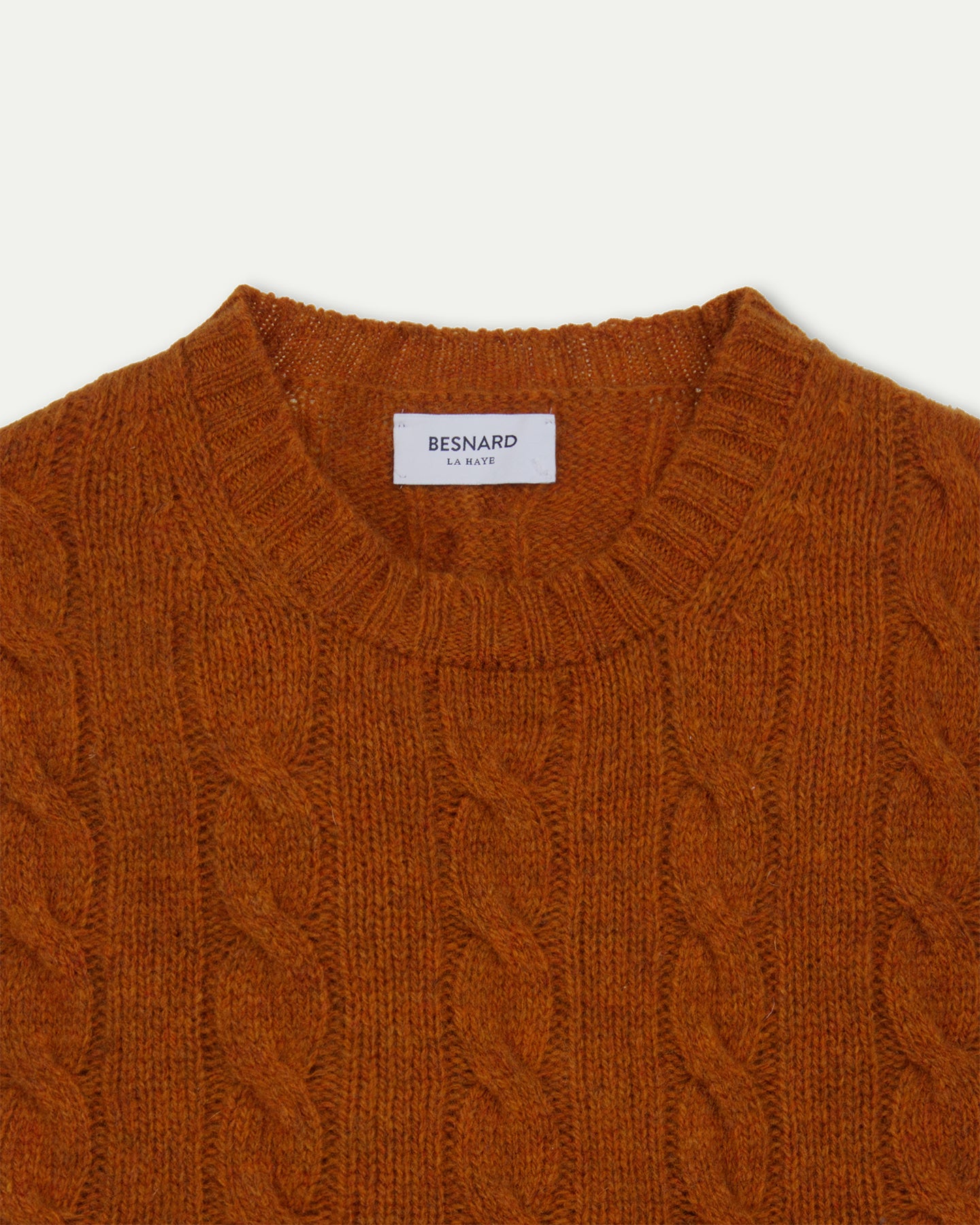 Burnt orange hotsell cable knit sweater