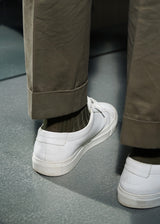 Over the Calf Socks in Green Cotton