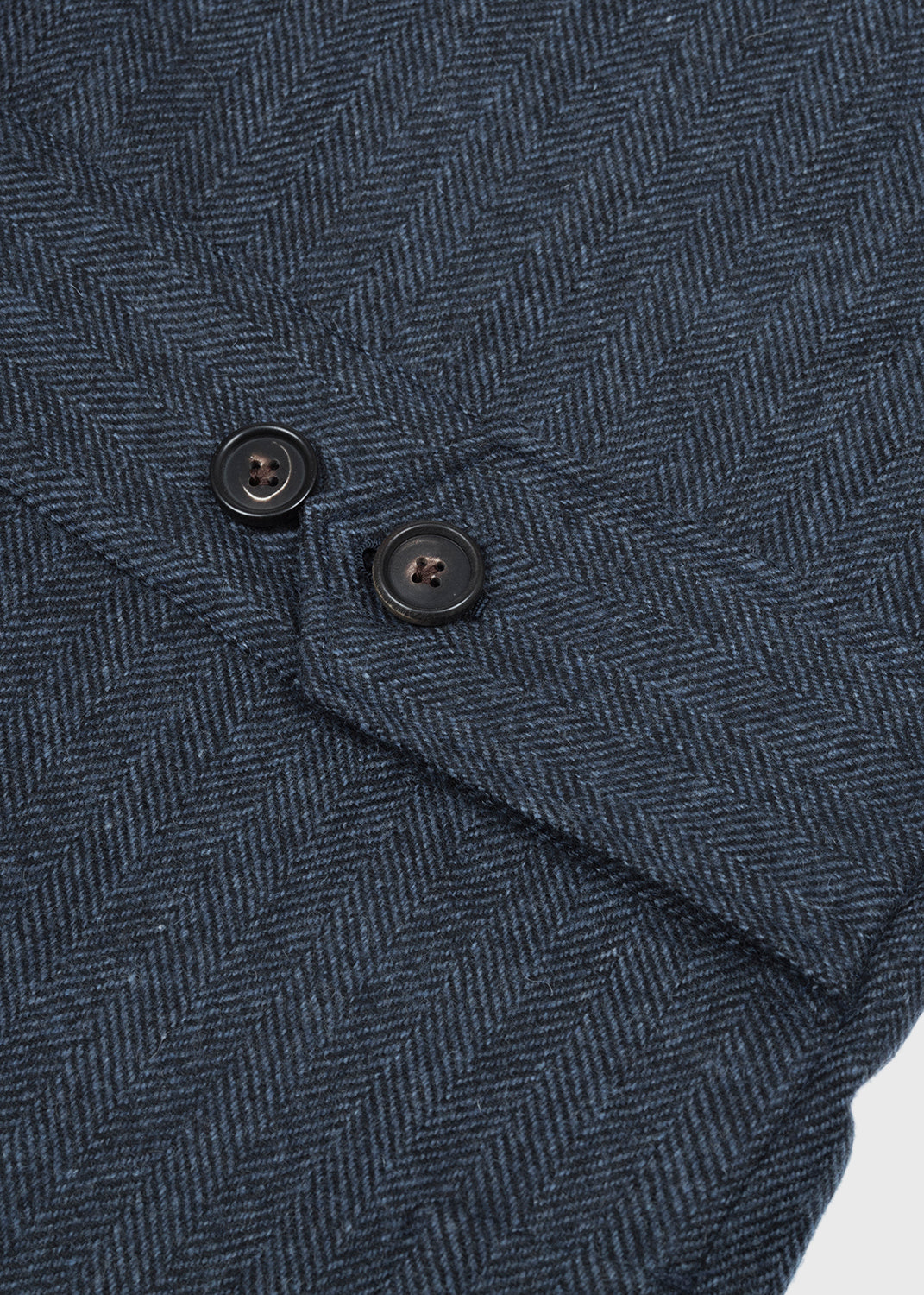 Safari Jacket Navy Herringbone