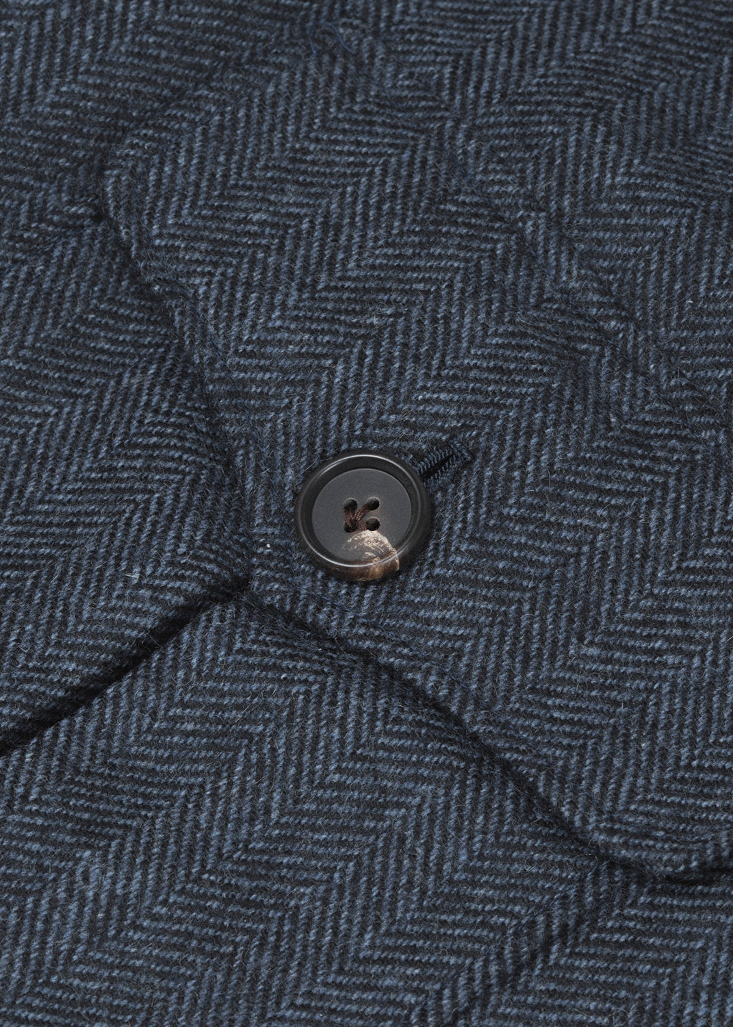 Safari Jacket Navy Herringbone