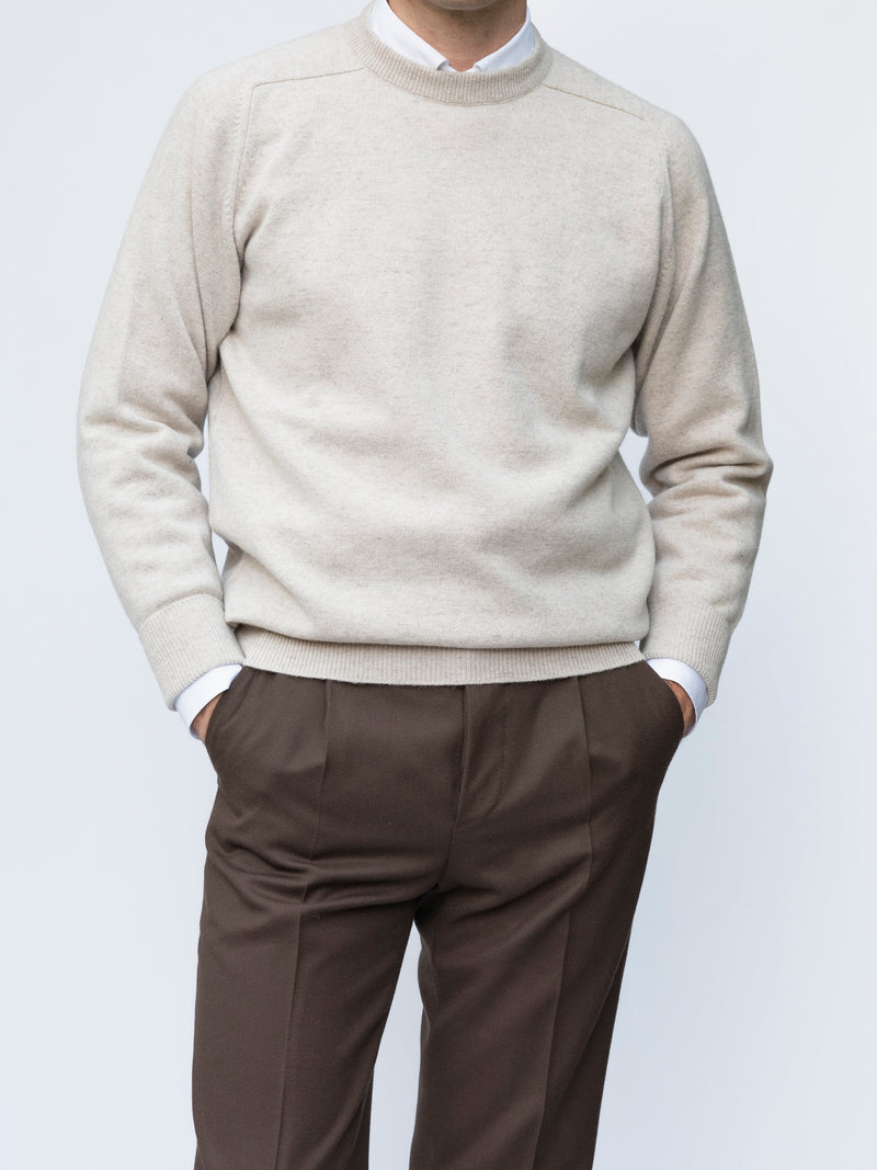 Clay Lambswool Crewneck Sweater