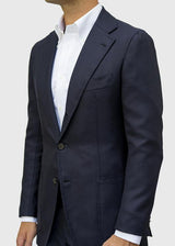 Dark Blue Oxford Cloth Button Down Shirt