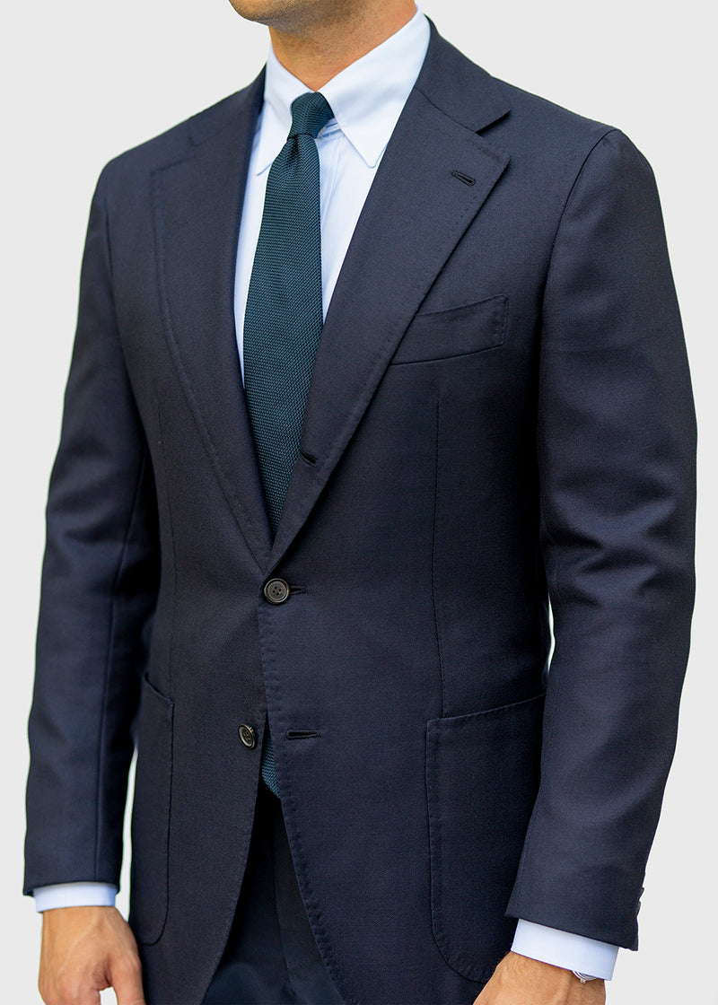 White Pinpoint Tab Collar Shirt