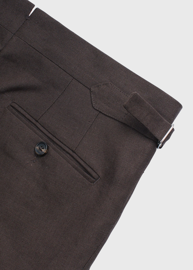 Tailored Trouser Brown Linen