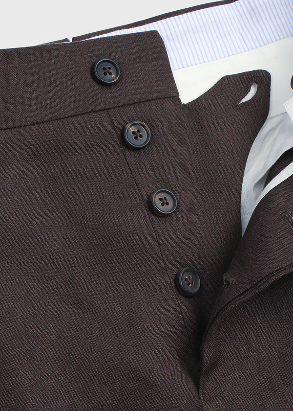 Tailored Trouser Brown Linen